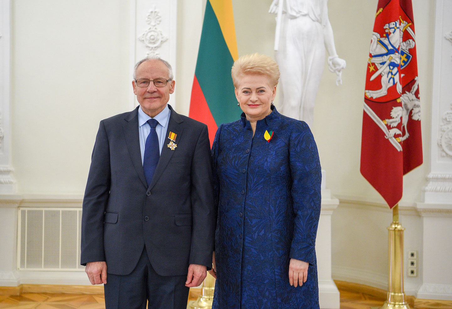 Vaclovas Miškinis ir LR prezidentė Dalia Grybauskaitė