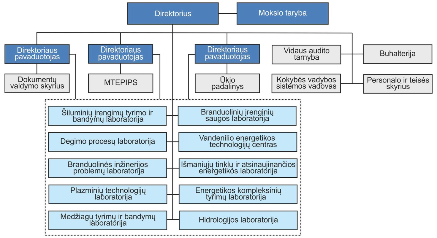 Lietuvos energetikos instituto valdymo schema