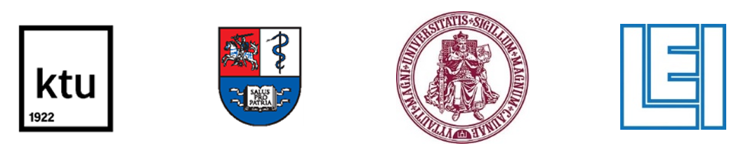 Bendrų projektų partnerių institucijų logotipai